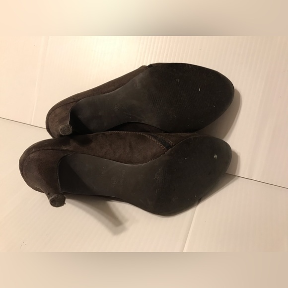 Nine West Celia suede brown ankle booties women size 7 1/2 M - Picture 7 of 11